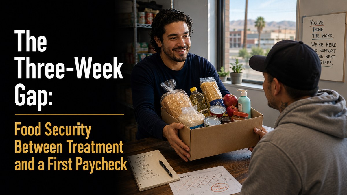 Fresh groceries in a paper bag on a kitchen counter